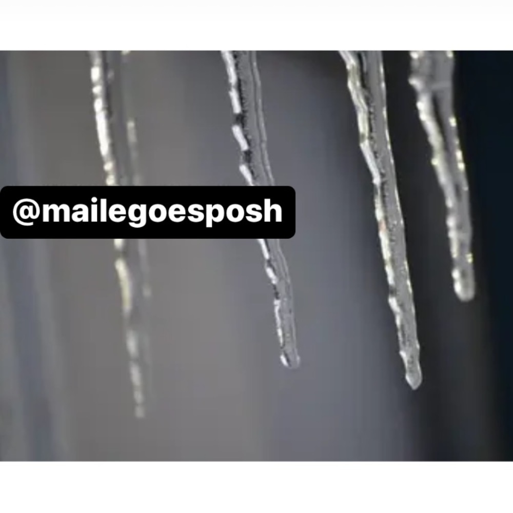 Art Photograph Print of Icicles Ice winter 8X10 inch photo Christmas cabin decor